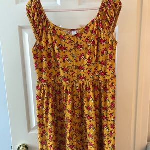 Yellow Floral Dress